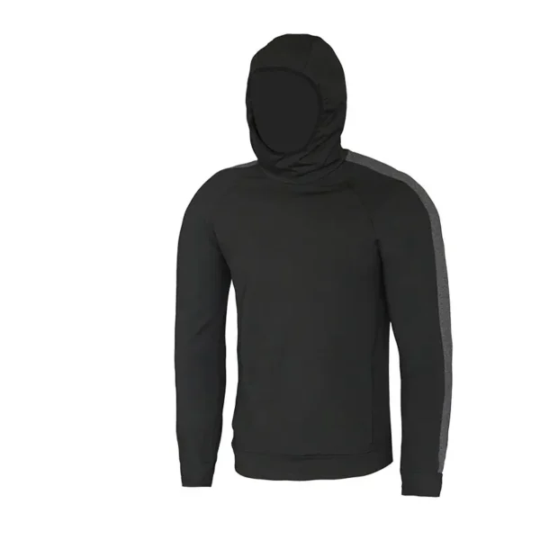 Autumn and winter new thickened jacket fitness leisure hoodie marathon running sports sleeve finger padded sweater - Image 4