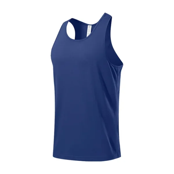 2Pcs Stretch Mesh Racerback Vest Men 2023 Summer New Sports Fitness Gym Running Training Vest Sweat Wicking Casual Pullover Tops - Image 3